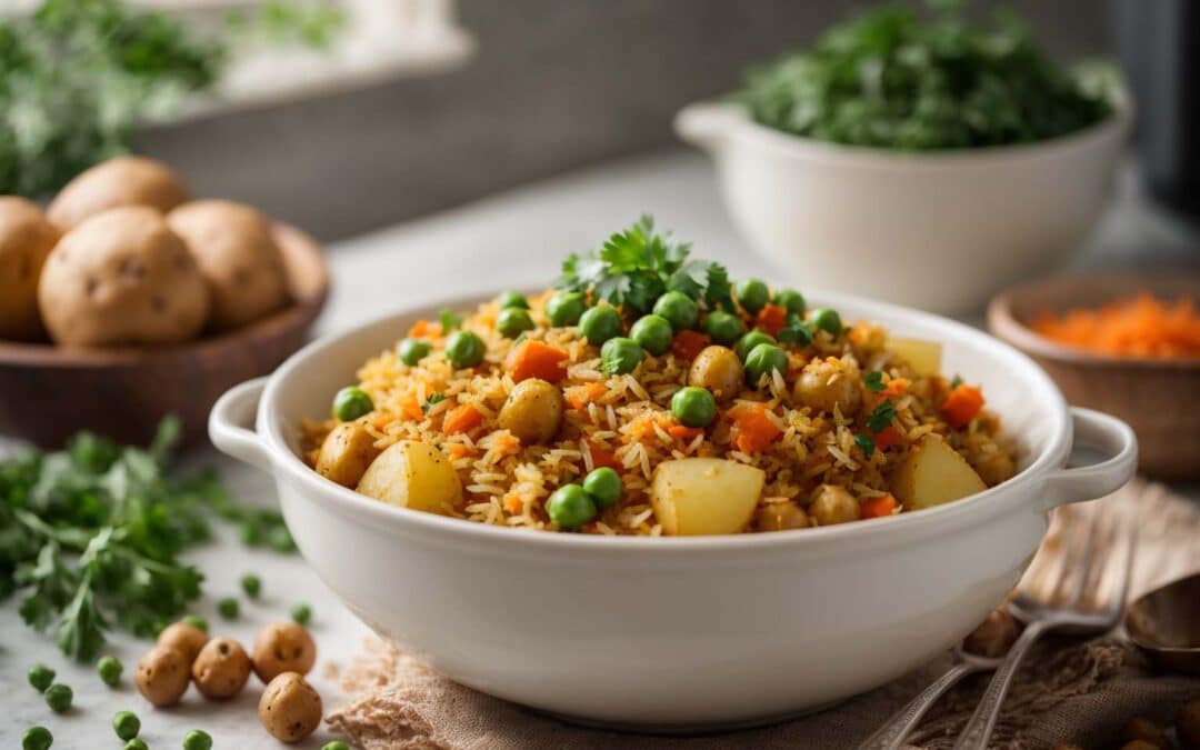 Delicious Instant Pot Chickpea & Potato Biryani Recipe