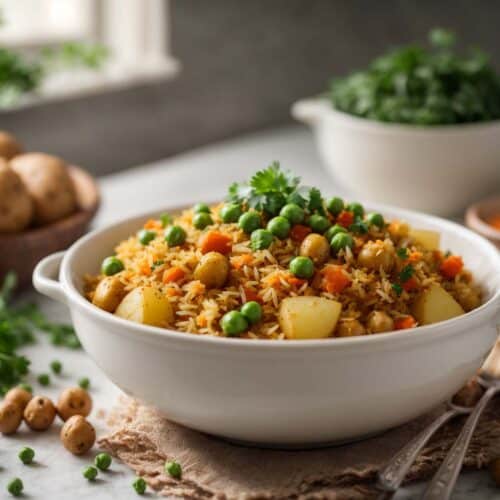 Instant Pot Chickpea Potato Biryani Recipe