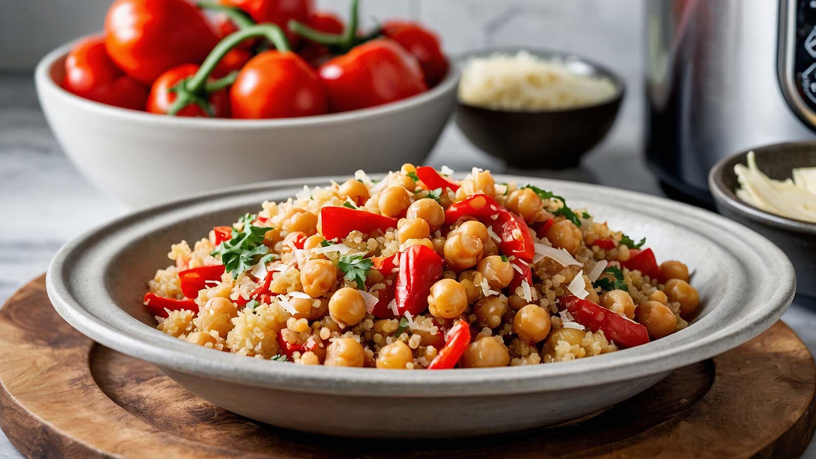 Quinoa Chick Pea Bowl